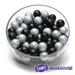 Gumballs Color Combo - Silver And Black: 4LB Box 9 Gumballs Color Combo - Silver And Black: 4LB Box -Candy Store gumballs color combo silver and black 4lb box candy warehouse 4