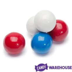 Gumballs Color Combo - USA Red, White And Blue: 6LB Box -Candy Store gumballs color combo usa red white and blue 6lb box candy warehouse 3