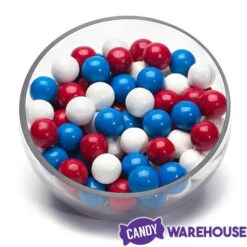 Gumballs Color Combo - USA Red, White And Blue: 6LB Box -Candy Store gumballs color combo usa red white and blue 6lb box candy warehouse 4