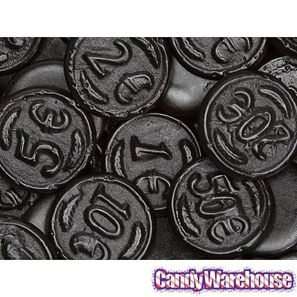 Gustaf's Black Licorice Coins: 1KG Bag 4 Gustaf's Black Licorice Coins: 1KG Bag - Image 2