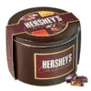 Hershey's Caramels - Milk And Dark Chocolate Caramel Candy: 2.5LB Gift Tin -Candy Store hershey s caramels milk and dark chocolate caramel candy 2 5lb gift tin candy warehouse 1