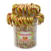Jelly Belly Candy Canes - Watermelon: 80-Piece Bucket -Candy Store jelly belly candy canes watermelon 80 piece bucket candy warehouse 1