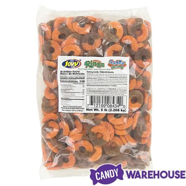Jovy Crazy Gummy Rings Chamoy Candy - Green Apple: 5LB Bag 6 Jovy Crazy Gummy Rings Chamoy Candy - Green Apple: 5LB Bag - Image 4