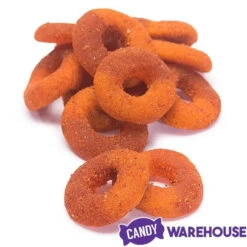 Jovy Crazy Gummy Rings Chamoy Candy - Peach: 5LB Bag -Candy Store jovy crazy gummy rings chamoy candy peach 5lb bag candy warehouse 3