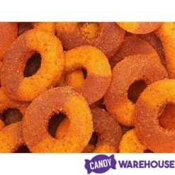 Jovy Crazy Gummy Rings Chamoy Candy - Peach: 5LB Bag -Candy Store jovy crazy gummy rings chamoy candy peach 5lb bag candy warehouse 4