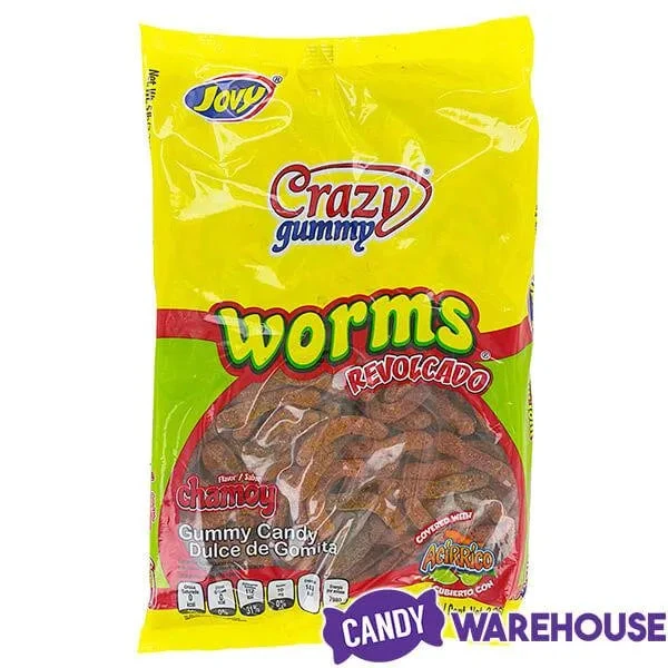 Jovy Crazy Gummy Worms Revolcado Chamoy Candy: 5LB Bag 4 Jovy Crazy Gummy Worms Revolcado Chamoy Candy: 5LB Bag - Image 2