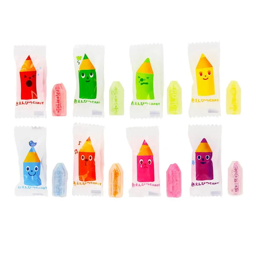 Kanro Assorted Colors Pencil Hard Candy: 25-Piece Bag 3 Kanro Assorted Colors Pencil Hard Candy: 25-Piece Bag