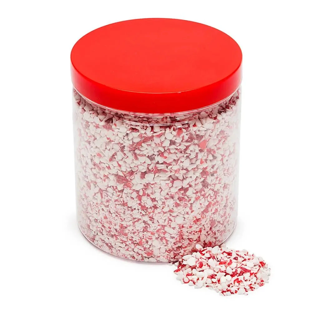 King Leo Crushed Peppermint Candy Cane Bits: 1LB Jar 3 King Leo Crushed Peppermint Candy Cane Bits: 1LB Jar