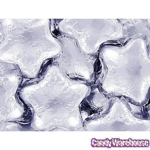 Madelaine Foiled Milk Chocolate Stars - Silver: 5LB Bag 7 Madelaine Foiled Milk Chocolate Stars - Silver: 5LB Bag - Image 5