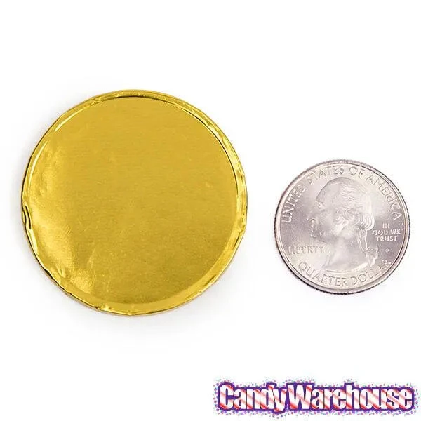 Madelaine Gold Foiled Milk Chocolate Coins - Blank: 5LB Bag 4 Madelaine Gold Foiled Milk Chocolate Coins - Blank: 5LB Bag - Image 2