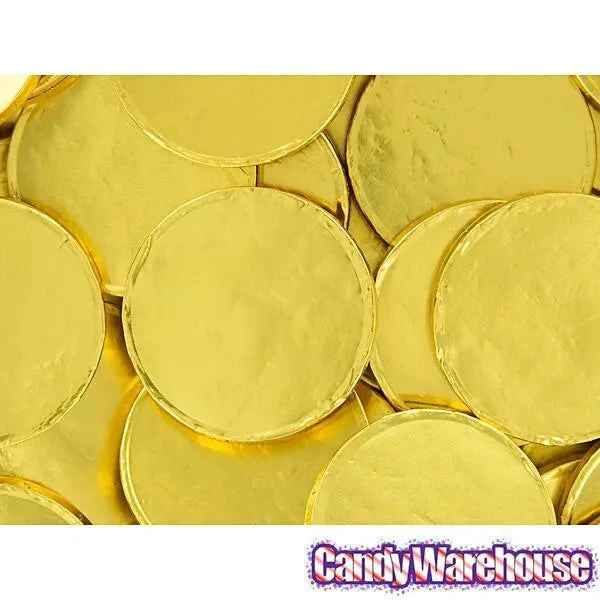 Madelaine Gold Foiled Milk Chocolate Coins - Blank: 5LB Bag 5 Madelaine Gold Foiled Milk Chocolate Coins - Blank: 5LB Bag - Image 3