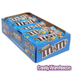 M&M's Candy Packs - Pretzel: 24-Piece Box -Candy Store mandm s candy packs pretzel 24 piece box candy warehouse 3