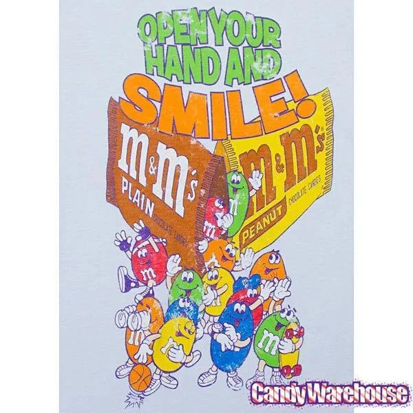 M&M's Open Your Hand And Smile Distressed T-Shirt - Youth - Small 4 M&M's Open Your Hand And Smile Distressed T-Shirt - Youth - Small - Image 2
