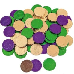 Mardi Gras Chocolate Coins Candy: 60-Piece Bag -Candy Store mardi gras chocolate coins candy 60 piece bag candy warehouse 4
