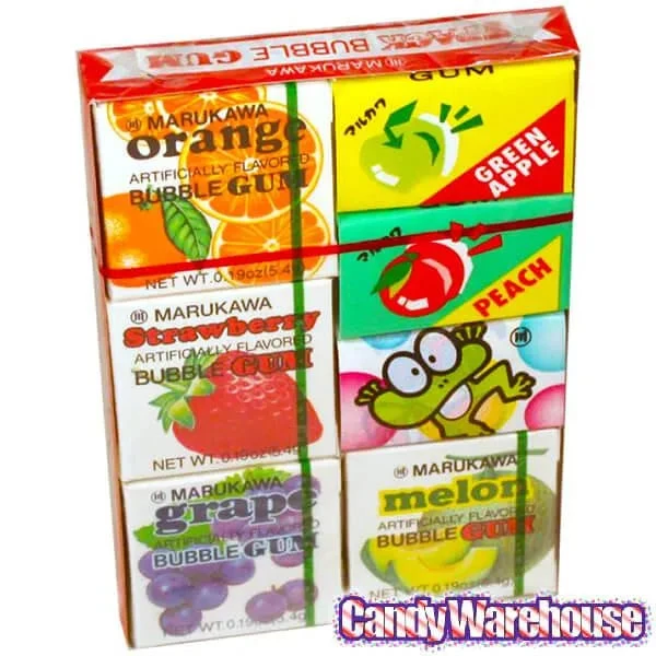 Marukawa Gum 7-Flavor Assortment Packs: 15-Piece Box 4 Marukawa Gum 7-Flavor Assortment Packs: 15-Piece Box - Image 2