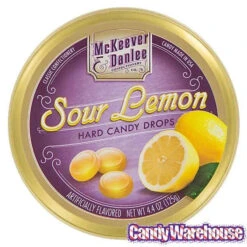 McKeever & Danlee Bon Bons Candy Tins - Sour Lemon: 6-Piece Box -Candy Store mckeever and danlee bon bons candy tins sour lemon 6 piece box candy warehouse 4