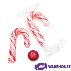Mini Candy Canes - Red And White: 100-Piece Tub -Candy Store mini candy canes red and white 100 piece tub candy warehouse 6