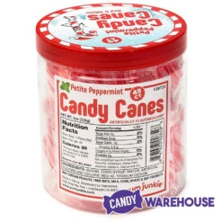 Mini Candy Canes - Red And White: 45-Piece Jar 16 Mini Candy Canes - Red And White: 45-Piece Jar -Candy Store mini candy canes red and white 45 piece jar candy warehouse 6