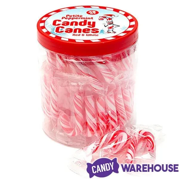 Mini Candy Canes - Red And White: 45-Piece Jar 10 Mini Candy Canes - Red And White: 45-Piece Jar - Image 8