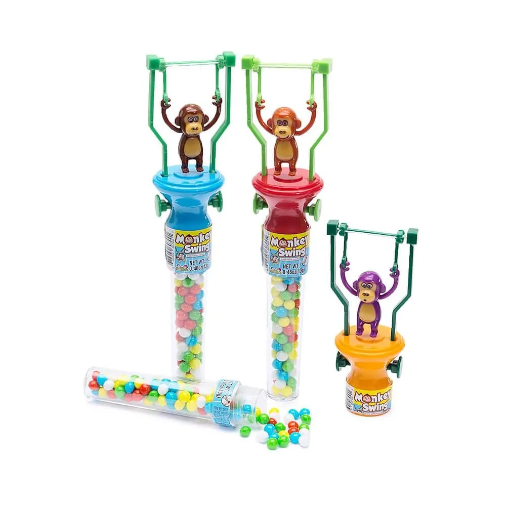 Monkey Swing Toys With Candy: 12-Piece Box 3 Monkey Swing Toys With Candy: 12-Piece Box