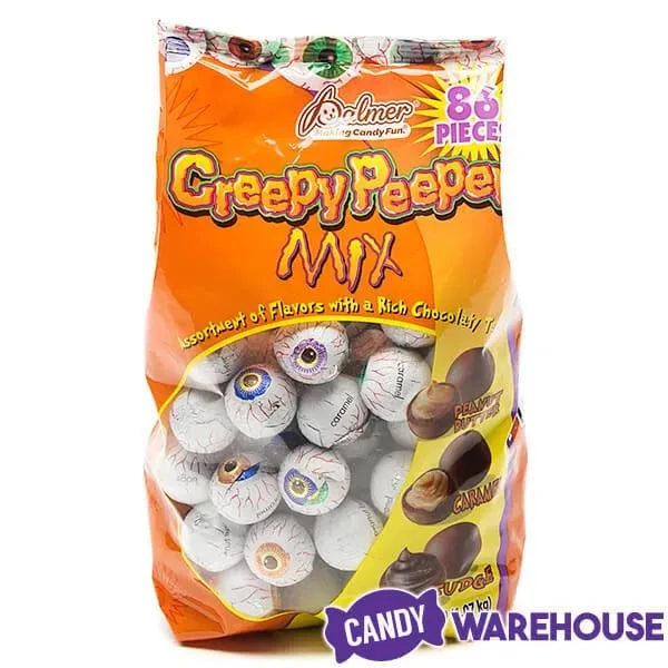 Palmer Creepy Peepers Filled Chocolate Eyeballs: 86-Piece Bag 4 Palmer Creepy Peepers Filled Chocolate Eyeballs: 86-Piece Bag - Image 2