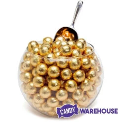 Palmer Foiled Caramel Filled Chocolate Candy Balls - Gold: 5LB Bag -Candy Store palmer foiled caramel filled chocolate candy balls gold 5lb bag candy warehouse 3