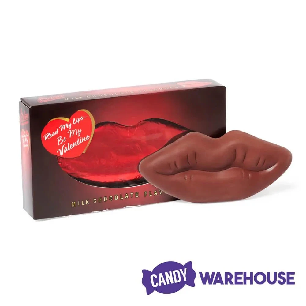 Palmer Red Foiled Giant Milk Chocolate Lips In Gift Box 4 Palmer Red Foiled Giant Milk Chocolate Lips In Gift Box - Image 2