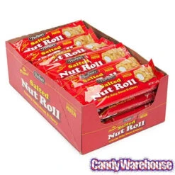 Pearson's Salted Nut Roll Candy Bars: 24-Piece Box -Candy Store pearson s salted nut roll candy bars 24 piece box candy warehouse 6