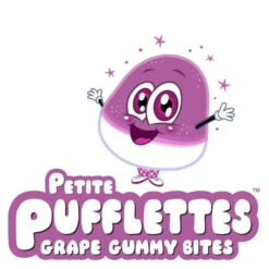 Petite Pufflettes Gummy Bites - Grape: 16-Ounce Bag -Candy Store petite pufflettes gummy bites grape 16 ounce bag candy warehouse 3