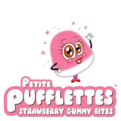 Petite Pufflettes Gummy Bites - Strawberry: 16-Ounce Bag -Candy Store petite pufflettes gummy bites strawberry 16 ounce bag candy warehouse 3