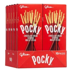 Pocky - Chocolate Cream Covered Biscuit Sticks Packs: 10-Piece Box 9 Pocky - Chocolate Cream Covered Biscuit Sticks Packs: 10-Piece Box -Candy Store pocky chocolate cream covered biscuit sticks packs 10 piece box candy warehouse 4