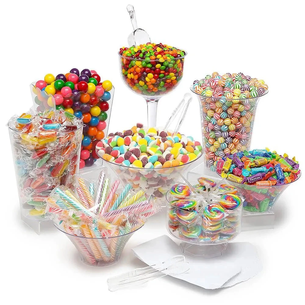 Rainbow Candy Buffet Kit: 25 To 50 Guests 3 Rainbow Candy Buffet Kit: 25 To 50 Guests