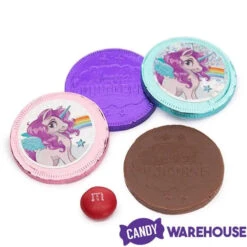 Rainbow Unicorn Foiled Milk Chocolate Coins In Mesh Bags: 18-Piece Box 11 Rainbow Unicorn Foiled Milk Chocolate Coins In Mesh Bags: 18-Piece Box -Candy Store rainbow unicorn foiled milk chocolate coins in mesh bags 18 piece box candy warehouse 5