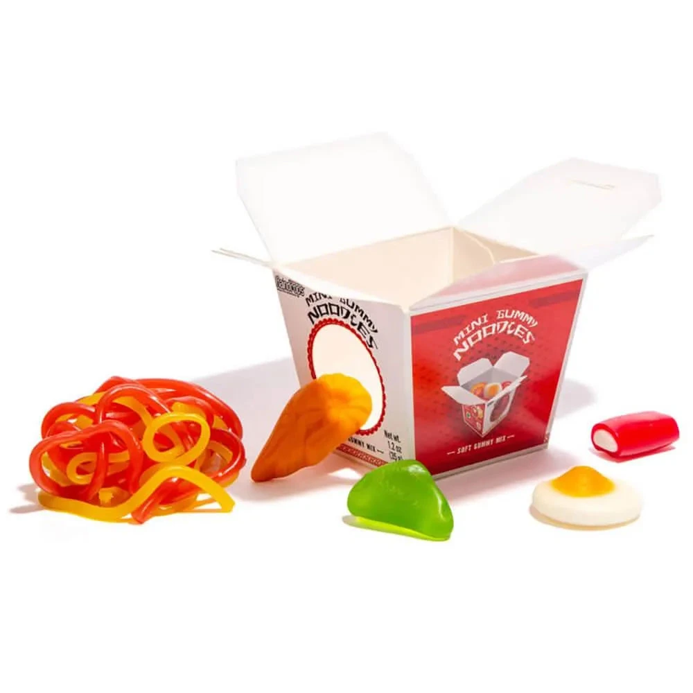 Raindrops Mini Gummy Noodles: 12 Piece Box 4 Raindrops Mini Gummy Noodles: 12 Piece Box - Image 2