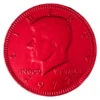 Red Foiled Milk Chocolate Coins: 1LB Bag