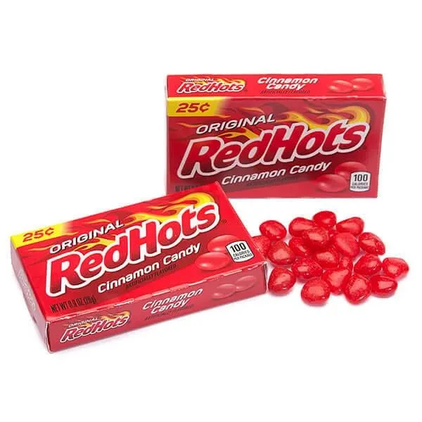 Red Hots Candy Mini Packs: 24-Piece Box 3 Red Hots Candy Mini Packs: 24-Piece Box