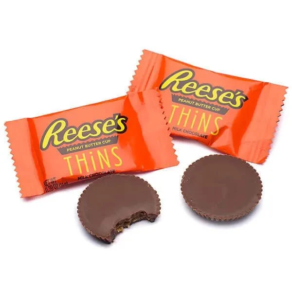 Reese's Thins Milk Chocolate Peanut Butter Cups Candy: 7.37-Ounce Bag 3 Reese's Thins Milk Chocolate Peanut Butter Cups Candy: 7.37-Ounce Bag