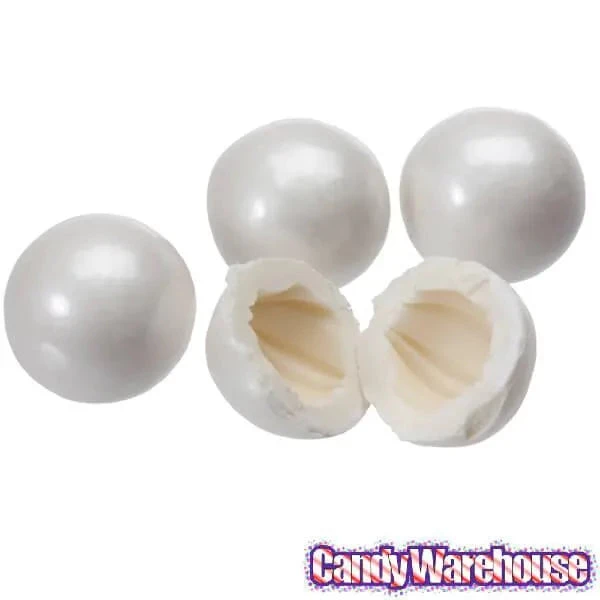 Shimmer Pearl White 1-Inch Gumballs: 2LB Bag 6 Shimmer Pearl White 1-Inch Gumballs: 2LB Bag - Image 4