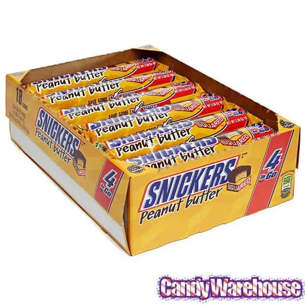 Snickers Peanut Butter Squared King Size Candy Bars: 18-Piece Box 5 Snickers Peanut Butter Squared King Size Candy Bars: 18-Piece Box - Image 3