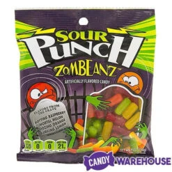 Sour Punch Zombeanz Gummy Candy: 2LB Box -Candy Store sour punch zombeanz gummy candy 2lb box candy warehouse 3