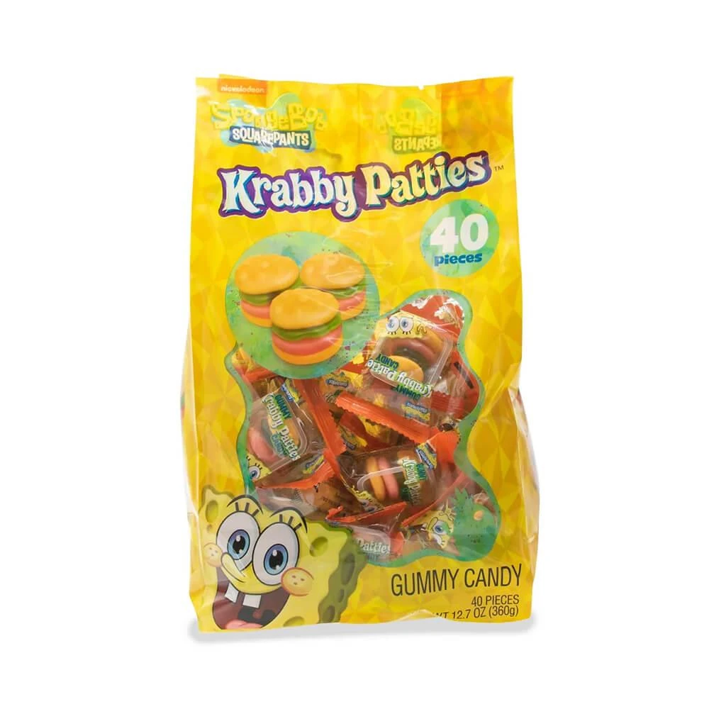 SpongeBob Gummy Krabby Patties Candy Packs - Original: 40-Piece Bag 7 SpongeBob Gummy Krabby Patties Candy Packs - Original: 40-Piece Bag - Image 5