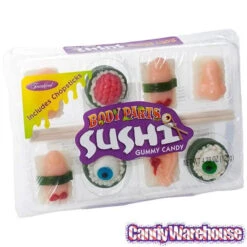 Sushi Body Parts Gummy Candy: 8-Piece Pack -Candy Store sushi body parts gummy candy 8 piece pack candy warehouse 3