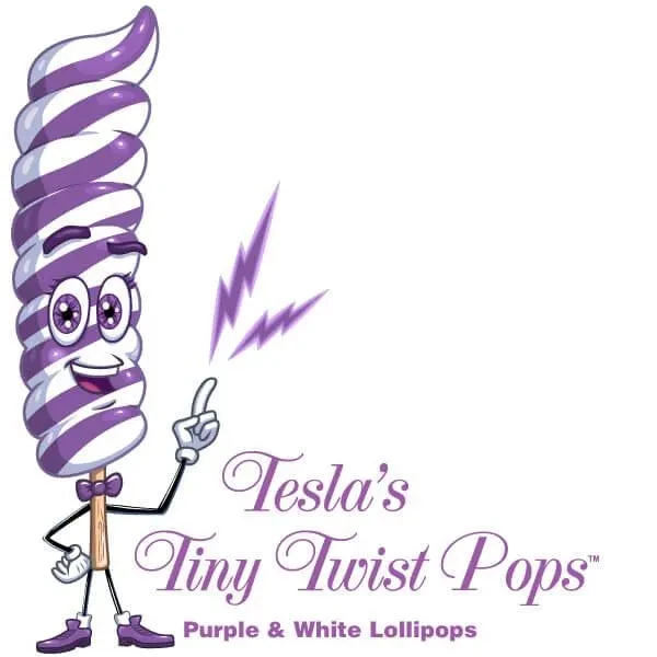 Tesla's Tiny Twist Pops - Grape: 48-Piece Jar 6 Tesla's Tiny Twist Pops - Grape: 48-Piece Jar - Image 4