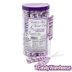 Tesla's Tiny Twist Pops - Grape: 48-Piece Jar 15 Tesla's Tiny Twist Pops - Grape: 48-Piece Jar -Candy Store tesla s tiny twist pops grape 48 piece jar candy warehouse 7