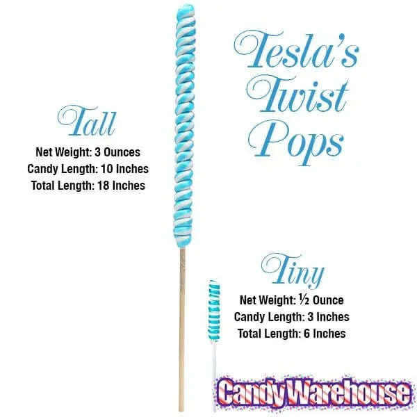 Tesla's Tremendously Tall 3-Ounce Twist Pops - Banana: 12-Piece Box 4 Tesla's Tremendously Tall 3-Ounce Twist Pops - Banana: 12-Piece Box - Image 2