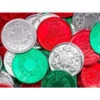 Thompson Foiled Milk Chocolate Christmas Coins: 5LB Bag -Candy Store thompson foiled milk chocolate christmas coins 5lb bag candy warehouse 1