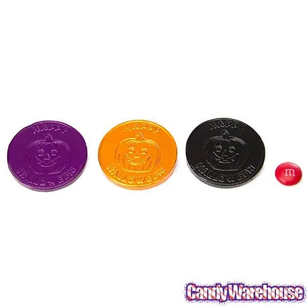 Thompson Foiled Milk Chocolate Halloween Coins: 5LB Bag 4 Thompson Foiled Milk Chocolate Halloween Coins: 5LB Bag - Image 2