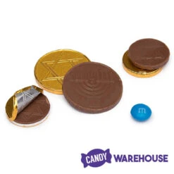 Thompson Hanukkah Gelt Gold Foiled Milk Chocolate Coins 1-Ounce Mesh Bags: 30-Piece Tub -Candy Store thompson hanukkah gelt gold foiled milk chocolate coins 1 ounce mesh bags 30 piece tub candy warehouse 3