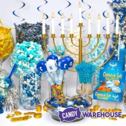 Thompson Hanukkah Gelt Gold Foiled Milk Chocolate Coins 1-Ounce Mesh Bags: 30-Piece Tub -Candy Store thompson hanukkah gelt gold foiled milk chocolate coins 1 ounce mesh bags 30 piece tub candy warehouse 4