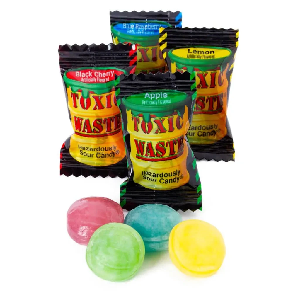 Toxic Waste Sour Candy Packs: 240-Piece Tub 3 Toxic Waste Sour Candy Packs: 240-Piece Tub